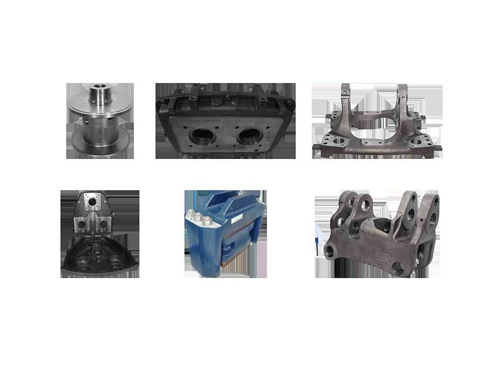 Large iron and steel castings produced at the Technocast Foundry plant in Coimbatore, Tamil Nadu