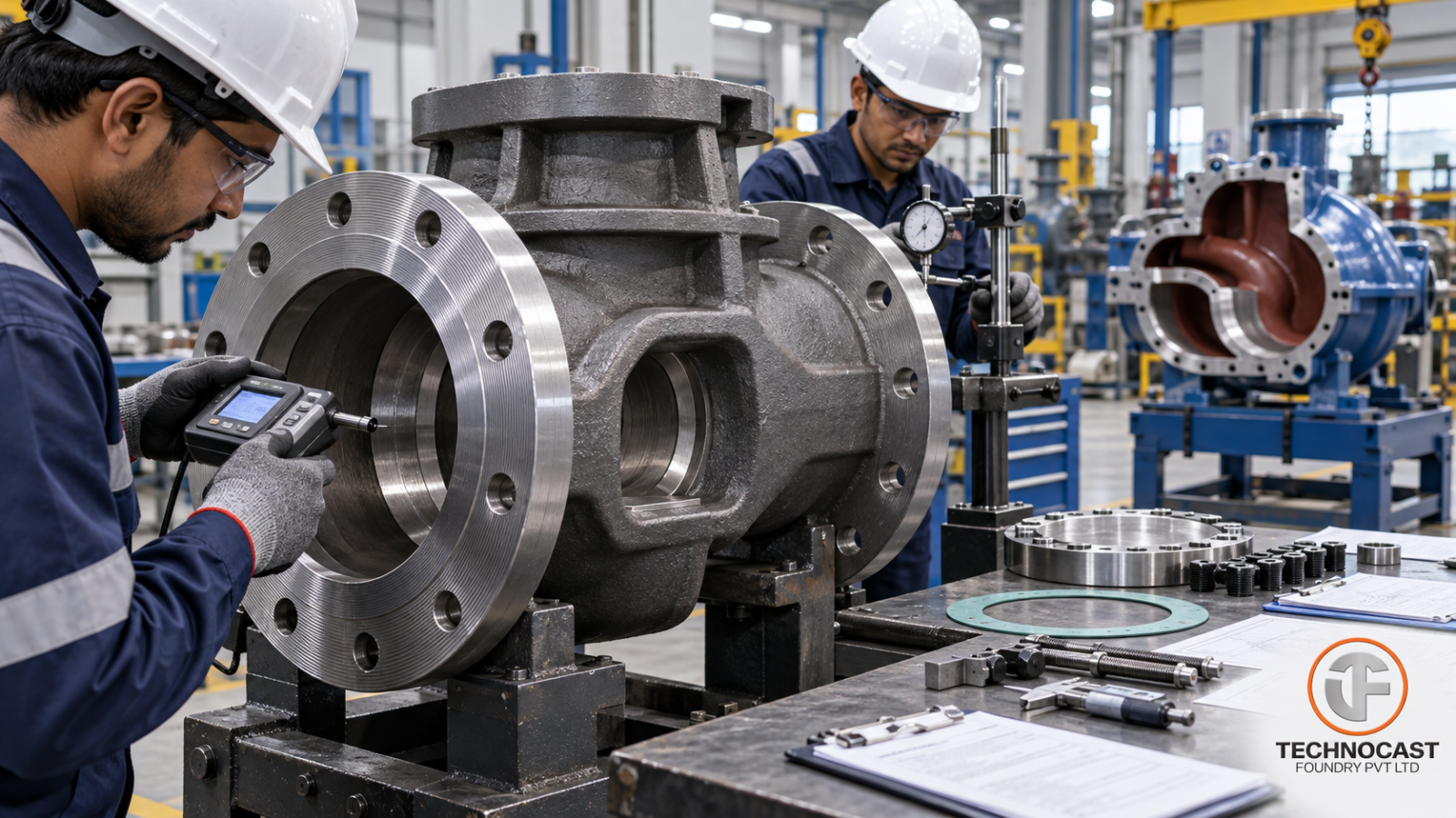 Pump and valve casting